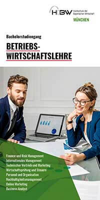 HDBW-Flyer: Studienschwerpunkte im BWL-Studium