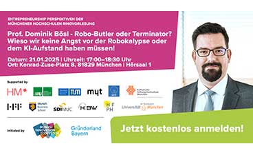 Ringvorlesung an der HDBW - Prof. Dominik Bösl mit dem Vortrag 'Robo-Butler oder Terminator?'